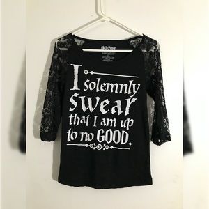 Harry Potter Marauder’s Quote Lace Shirt